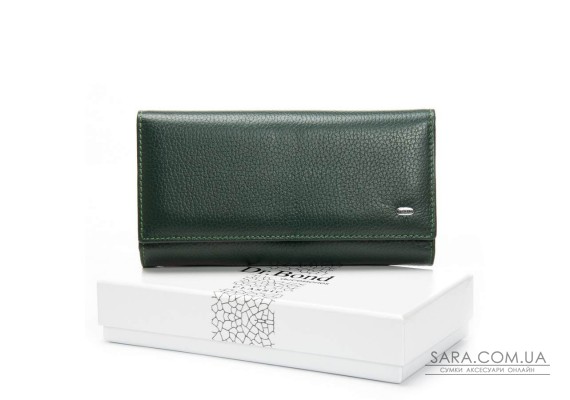 Гаманець Шкіряний Жіночий Classic DR. BOND W46 green