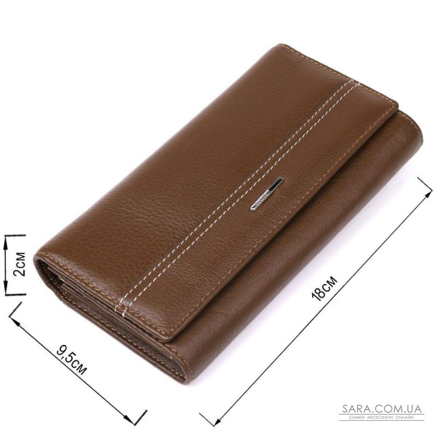Кошелек горизонтальный женский кожаный BALIYA 18979 Коричневый Кошелек горизонтальный женский кожаный BALIYA 18979 Коричневый