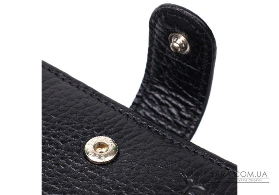 Компактный и в тоже время вместительный бумажник для мужчин из натуральной кожи BOND 21996 Черный