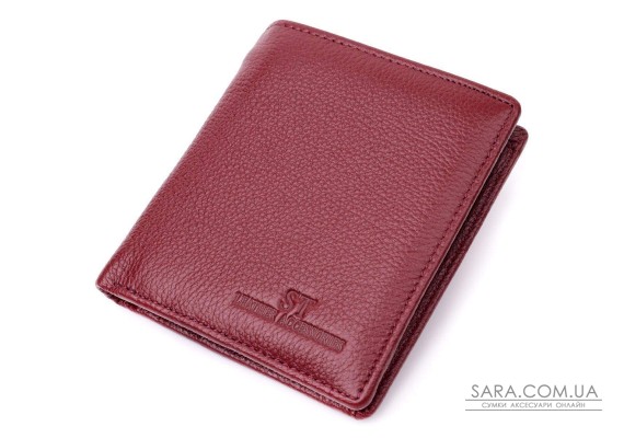 Маленький женский кошелек из натуральной кожи ST Leather 19467 Бордовый