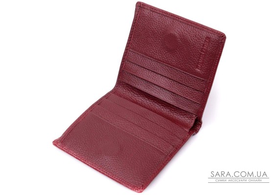 Маленький женский кошелек из натуральной кожи ST Leather 19467 Бордовый