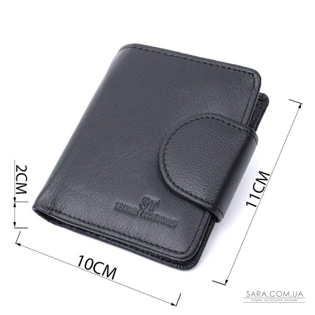 Вертикальний гаманець для жінок із натуральної шкіри ST Leather 22701 Чорний Вертикальний гаманець для жінок із натуральної шкіри ST Leather 22701 Чорний
