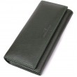 Стильный кошелек у два сложения из натуральной кожи ST Leather 23066 Зеленый