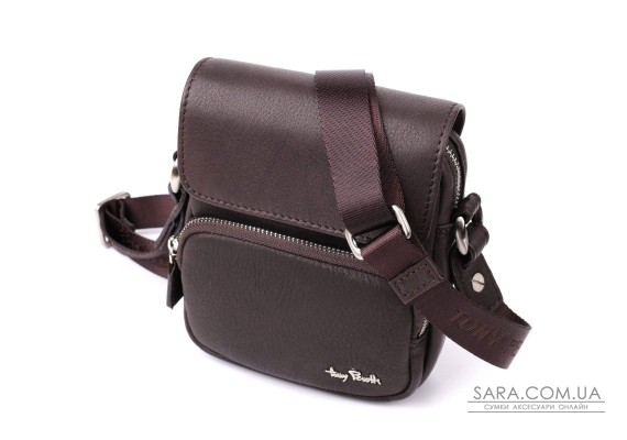 Невелика сумка з матової зернистої натуральної шкіри Tony Perotti 20877_1 (9150-14 moro)