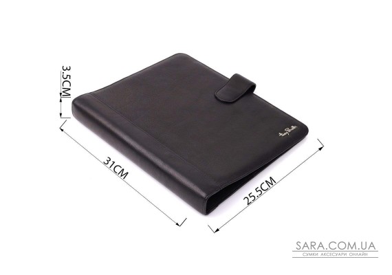 Деловой органайзер из зернистой натуральной кожи Tony Perotti 20840_1 (2283 nero) Черный