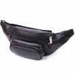 Цікава чоловіча сумка на пояс із гладкої натуральної шкіри Tony Perotti 20880_1 (6000 nero) Чорний