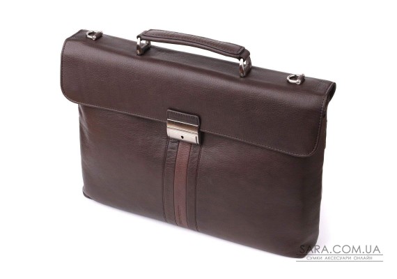 Стильна чоловіча сумка для ноутбука з натуральної шкіри Tony Perotti 20903_1 (9514 moro) Коричневий