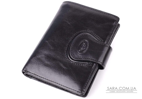 Удобный кошелек из глянцевой натуральной кожи Tony Perotti 20875_1 (1693 nero) Черный