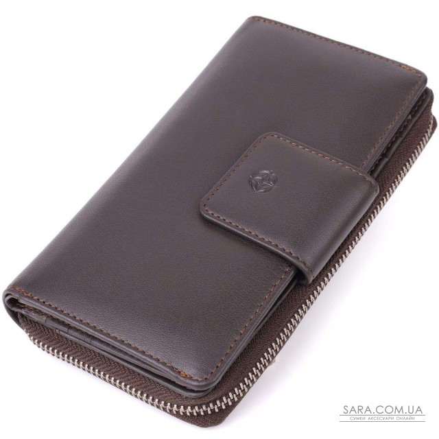 Стильный женский вертикальный кошелек из натуральной кожи Tony Perotti 20878_1 (5084 moro) Коричневый Стильный женский вертикальный кошелек из натуральной кожи Tony Perotti 20878_1 (5084 moro) Коричневый