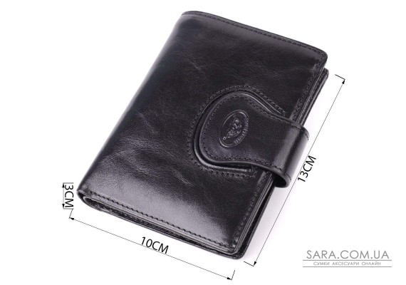 Удобный кошелек из глянцевой натуральной кожи Tony Perotti 20875_1 (1693 nero) Черный