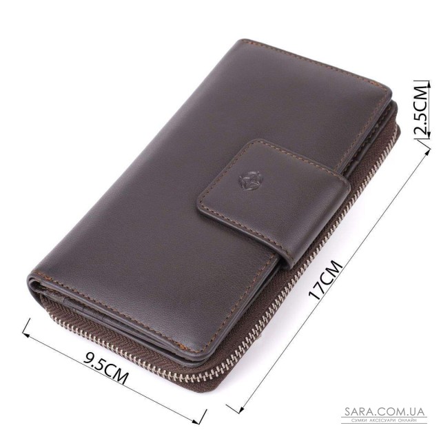 Стильный женский вертикальный кошелек из натуральной кожи Tony Perotti 20878_1 (5084 moro) Коричневый Стильный женский вертикальный кошелек из натуральной кожи Tony Perotti 20878_1 (5084 moro) Коричневый