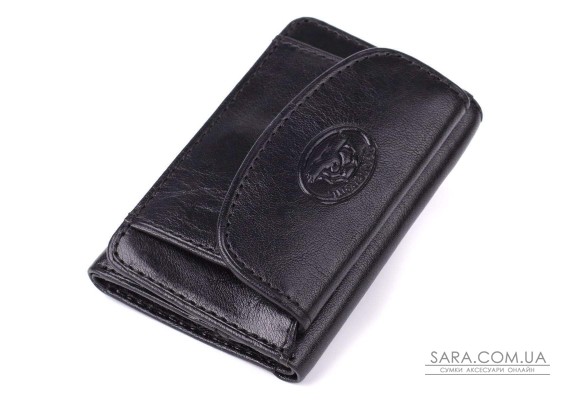 Компактный женский кошелек из глянцевой натуральной кожи Tony Perotti 20886_1 (1263 nero) Черный