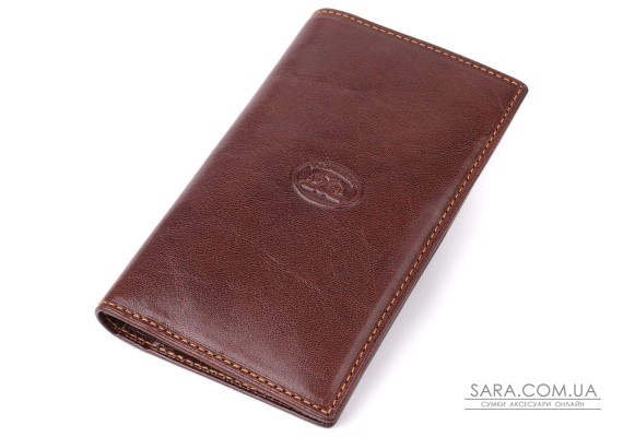 Мужской бумажник из глянцевой натуральной кожи Tony Perotti 20888_1 (1438 moro) Коричневый
