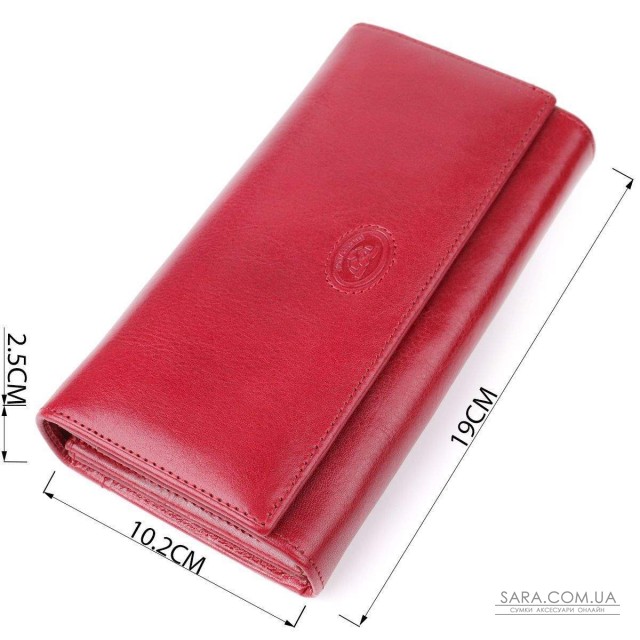 Вместительный женский кошелек из глянцевой натуральной кожи Tony Perotti 20893_1 (1911 rosso) Красный Вместительный женский кошелек из глянцевой натуральной кожи Tony Perotti 20893_1 (1911 rosso) Красный