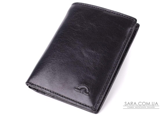 Небольшой бумажник для мужчин из глянцевой натуральной кожи Tony Perotti 20898_1 (3549 nero) Черный