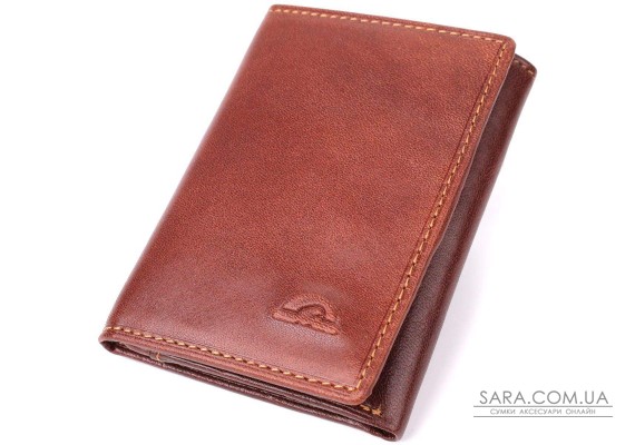 Компактный бумажник для мужчин из глянцевой натуральной кожи Tony Perotti 20900_1 (3810 moro) Коричневый