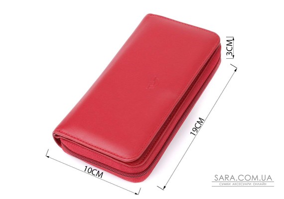Вместительный женский кошелек из натуральной кожи Tony Perotti 20902_1 (1192 rosso) Красный