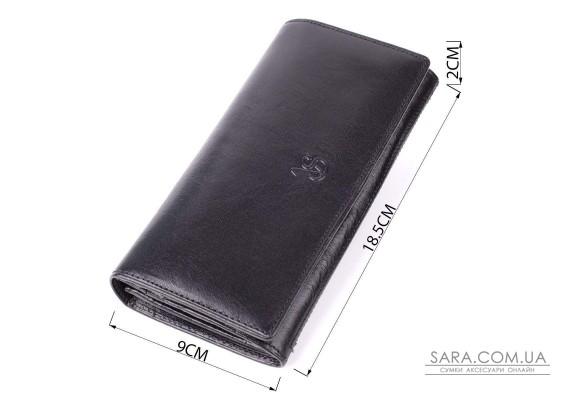 Женский вместительный кошелек из натуральной кожи Tony Perotti 20905_1 (3630 nero) Черный