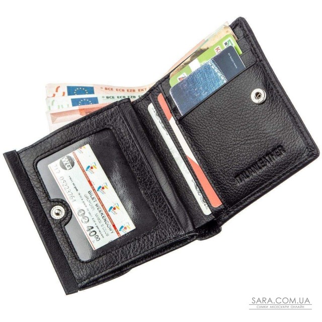 Женский бумажник с монетницей ST Leather 18919 Черный Женский бумажник с монетницей ST Leather 18919 Черный