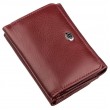 Компактный женский бумажник на кнопке ST Leather 18885 Темно-красный