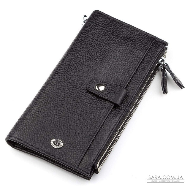 Кошелек ST Leather 18383 (ST420) надежный Черный Кошелек ST Leather 18383 (ST420) надежный Черный