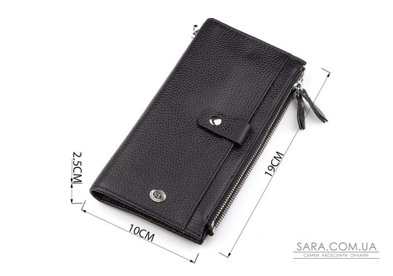 Кошелек ST Leather 18383 (ST420) надежный Черный