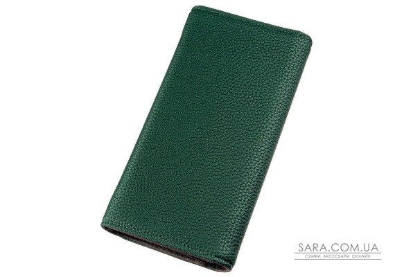 Кошелек женский из зернистой экокожи KIVI 19057 Зеленый