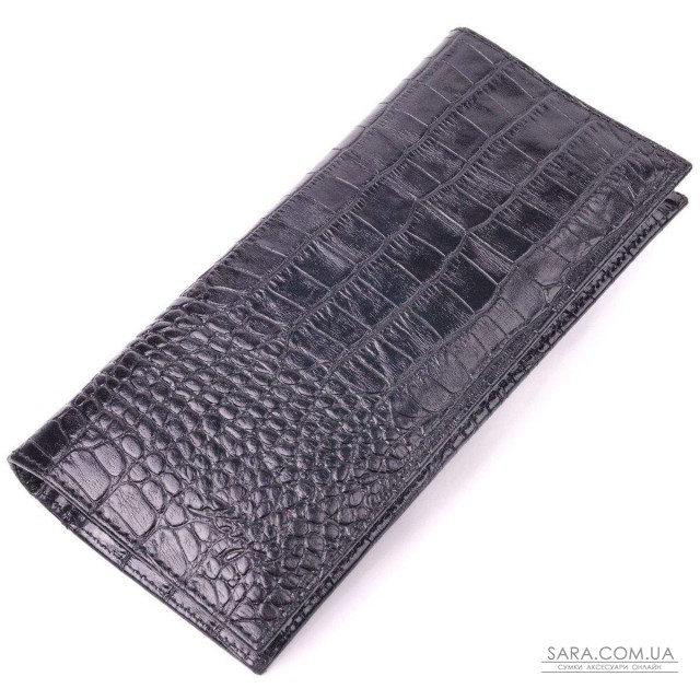 Стильный вертикальный бумажник из натуральной фактурной кожи KARYA 21433 Черный Стильный вертикальный бумажник из натуральной фактурной кожи KARYA 21433 Черный