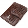 Фактурный кошелек для мужчин из натуральной кожи CANPELLINI 21691 Коричневый
