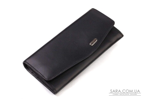 Шикарный женский кошелек с удобным функционалом кожаный CANPELLINI 21724 Черный