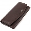 Женский кошелек с удобным функционалом кожаный CANPELLINI 21723 Коричневый