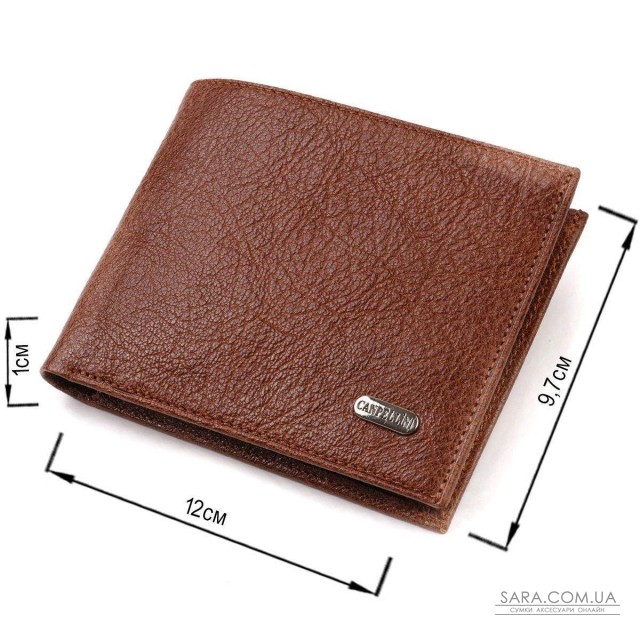 Бумажник для стильных мужчин без застежки из натуральной кожи CANPELLINI 21765 Светло-коричневый Бумажник для стильных мужчин без застежки из натуральной кожи CANPELLINI 21765 Светло-коричневый