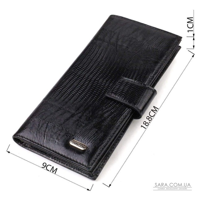 Тонкий кошелек для мужчин из натуральной кожи с тиснением CANPELLINI 21913 Черный Тонкий кошелек для мужчин из натуральной кожи с тиснением CANPELLINI 21913 Черный