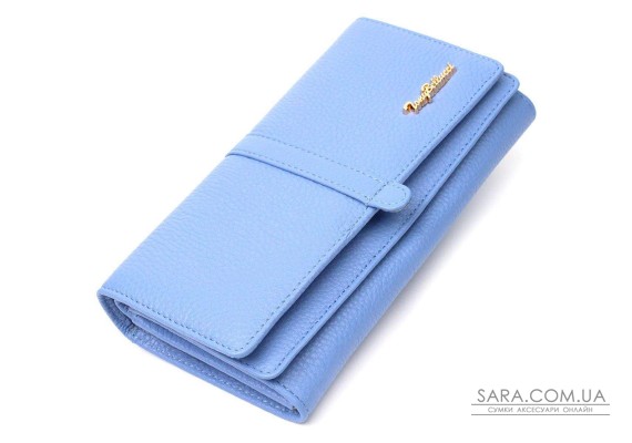 Красивий жіночий гаманець з великою кількістю відділень із натуральної шкіри Tony Bellucci 21962 Блакитний