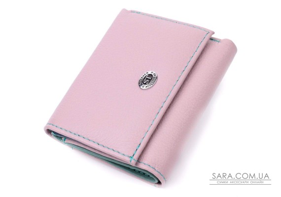 Компактний жіночий гаманець із натуральної шкіри ST Leather 19503 Бежевий