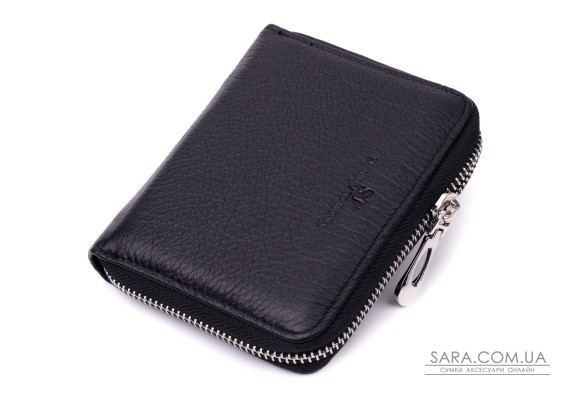 Відмінний жіночий гаманець з натуральної шкіри ST Leather 22449 Чорний