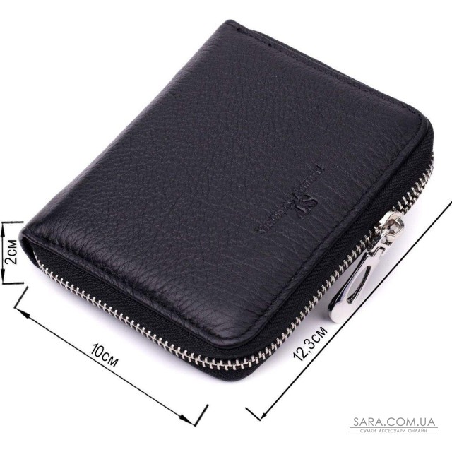 Женский отменный кошелек из натуральной кожи ST Leather 22449 Черный Женский отменный кошелек из натуральной кожи ST Leather 22449 Черный