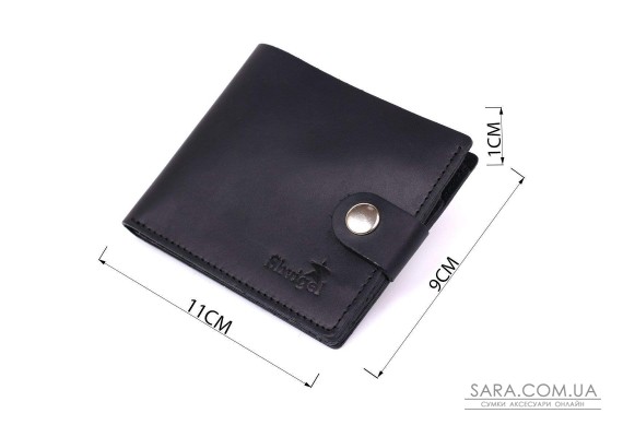 Кожаный мужской бумажник Shvigel 16432 Черный