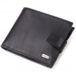 Классический мужской бумажник из натуральной гладкой кожи CANPELLINI 21792 Черный
