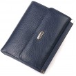 Практичний гаманець для жінок середнього розміру з натуральної шкіри CANPELLINI 21813 Синій