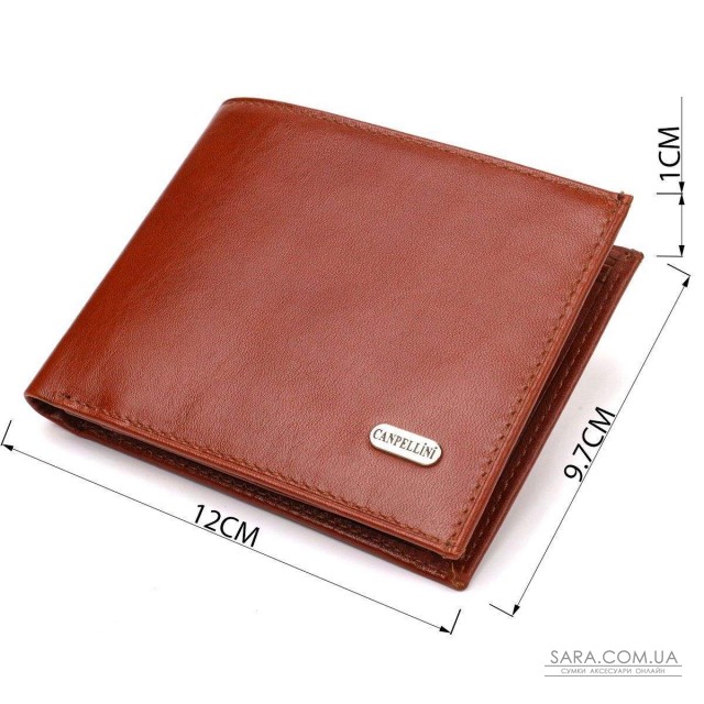 Мужской бумажник без застежки горизонтального формата из натуральной гладкой кожи CANPELLINI 21762 Коричневий Мужской бумажник без застежки горизонтального формата из натуральной гладкой кожи CANPELLINI 21762 Коричневий