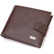 Практичный горизонтальный кошелек для мужчин из натуральной кожи флотар CANPELLINI 21886 Коричневый