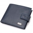 Привлекательный горизонтальный кошелек для мужчин из натуральной кожи флотар CANPELLINI 21894 Синий