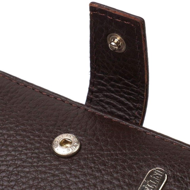 Вместительный мужской кошелек из натуральной кожи флотар CANPELLINI 21944 Коричневый Вместительный мужской кошелек из натуральной кожи флотар CANPELLINI 21944 Коричневый