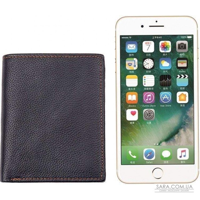 Кошелек Vintage 14598 кожаный Черный Кошелек Vintage 14598 кожаный Черный