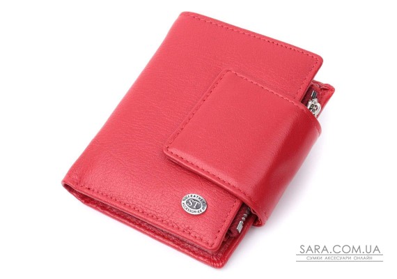 Жіночий гаманець вертикального формату із натуральної шкіри ST Leather 22704 Червоний