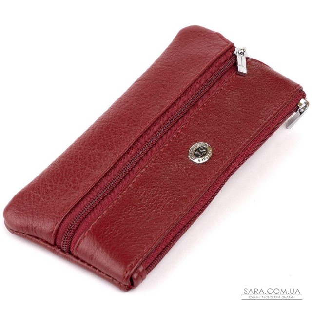 Ключница-кошелек с кармашком женская ST Leather 19352 Бордовая Ключница-кошелек с кармашком женская ST Leather 19352 Бордовая