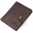 Кожаный мужской бумажник Shvigel 16475 Коричневый