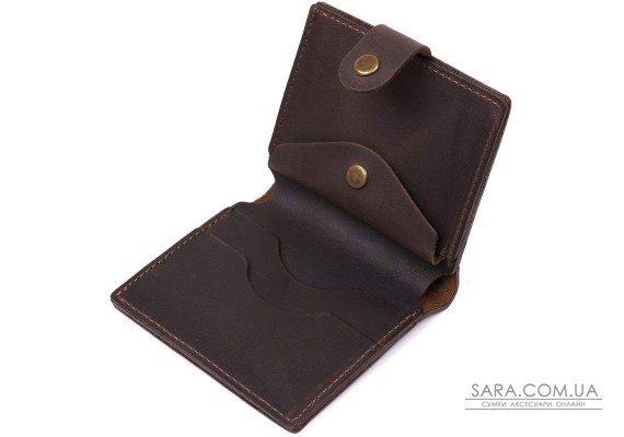 Кожаный мужской бумажник Shvigel 16475 Коричневый