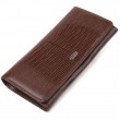 Стильный кошелек для женщин из натуральной фактурной кожи CANPELLINI 21607 Коричневый